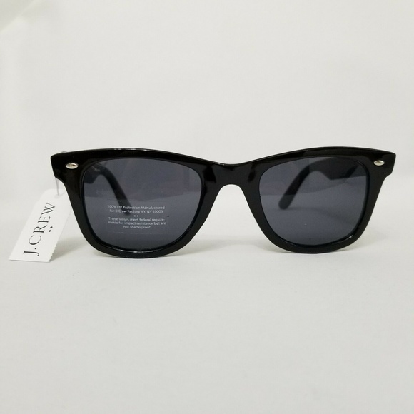 J. Crew Accessories J Crew Mens Wayfarer Black Plastic Sunglasses